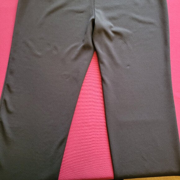 89th + Madison | Black Stretch Pants | L | Faux Belt Detail - Picture 4 of 11